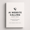 AI Website Sales Script Pack